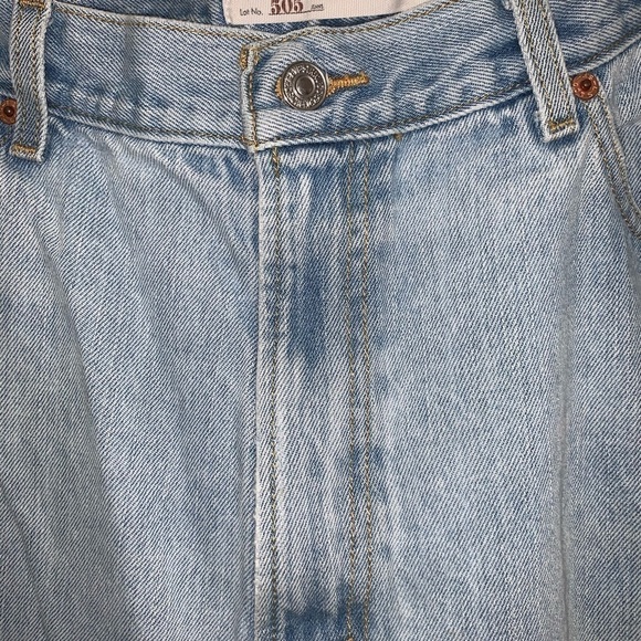 LEVI’S 505 Light Wash 40x32 Men’s Denim Jeans Ux - Picture 4 of 4